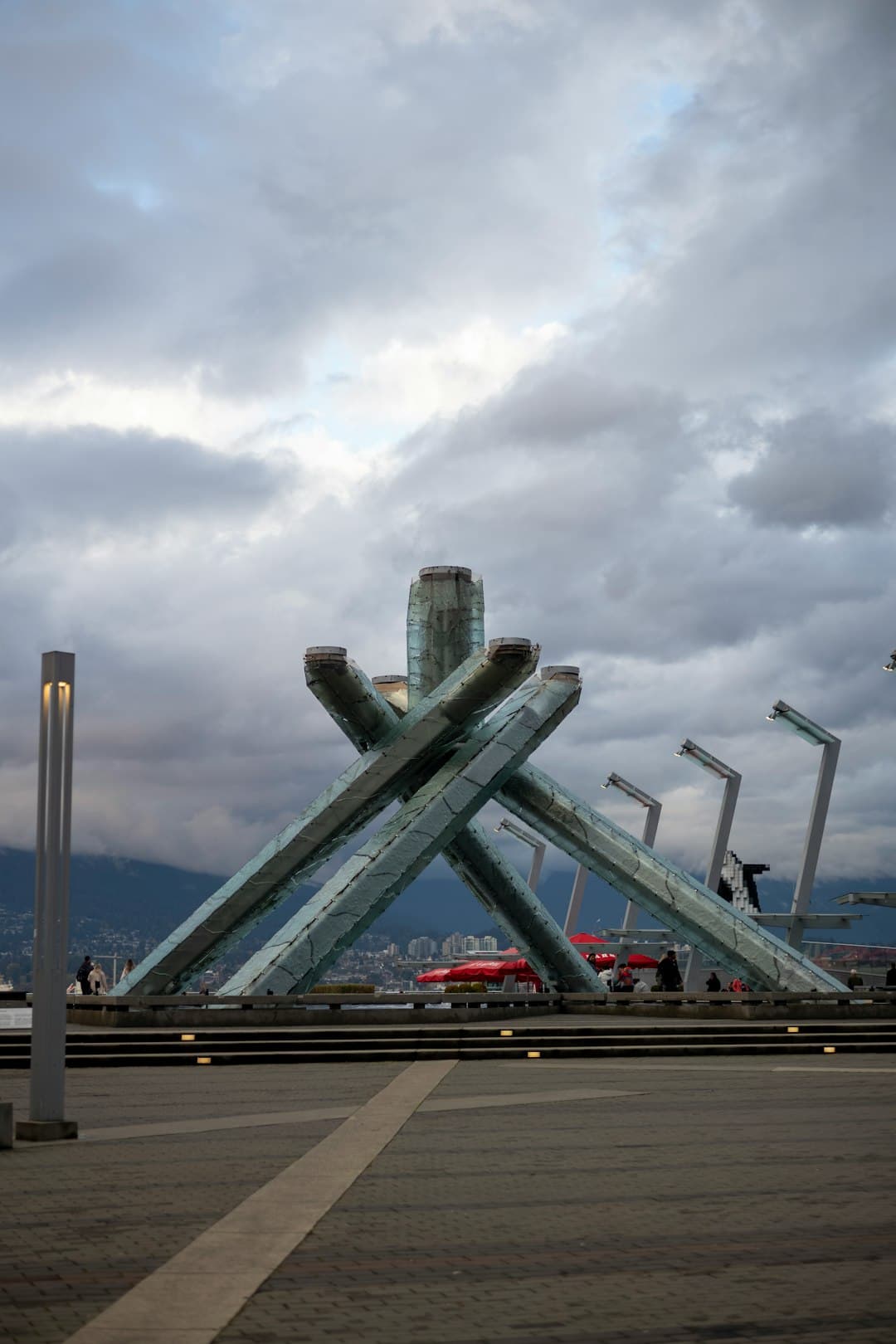 The 2010 Olympic Cauldron at Canada Place, Vancouver.